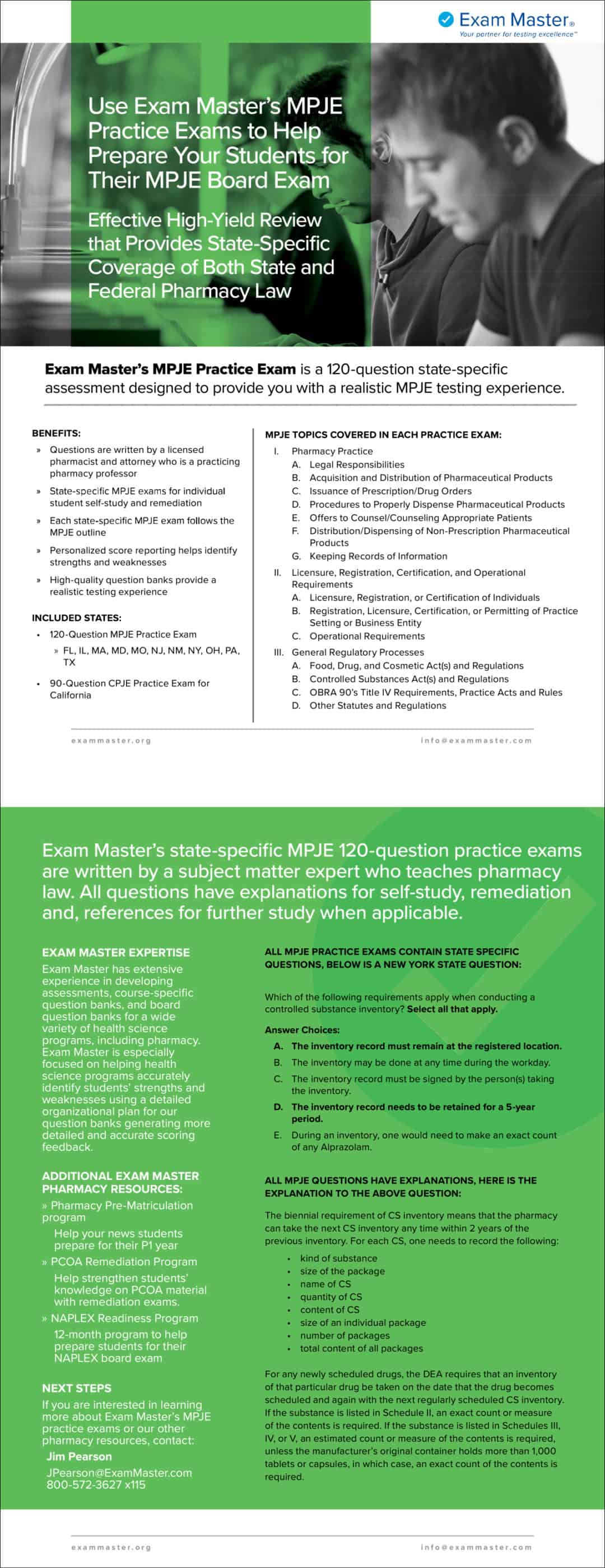 Exam Master MPJE Review - Exam Master